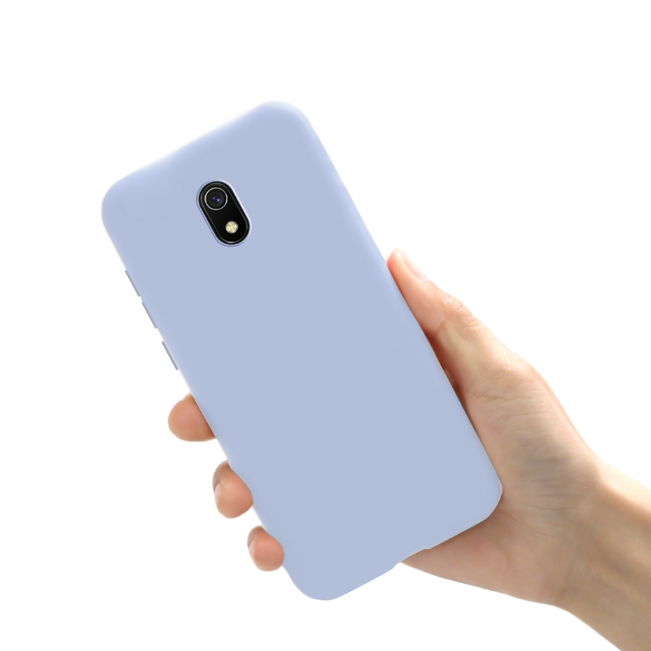 Redmi 8A Case on for Xiaomi Redmi 8A 8 A A8 Case Phone Back TPU Matte Silicone Cover on xiomi Redmi 8A Redmi 8 case bumper funda: Redmi 8A / Purple