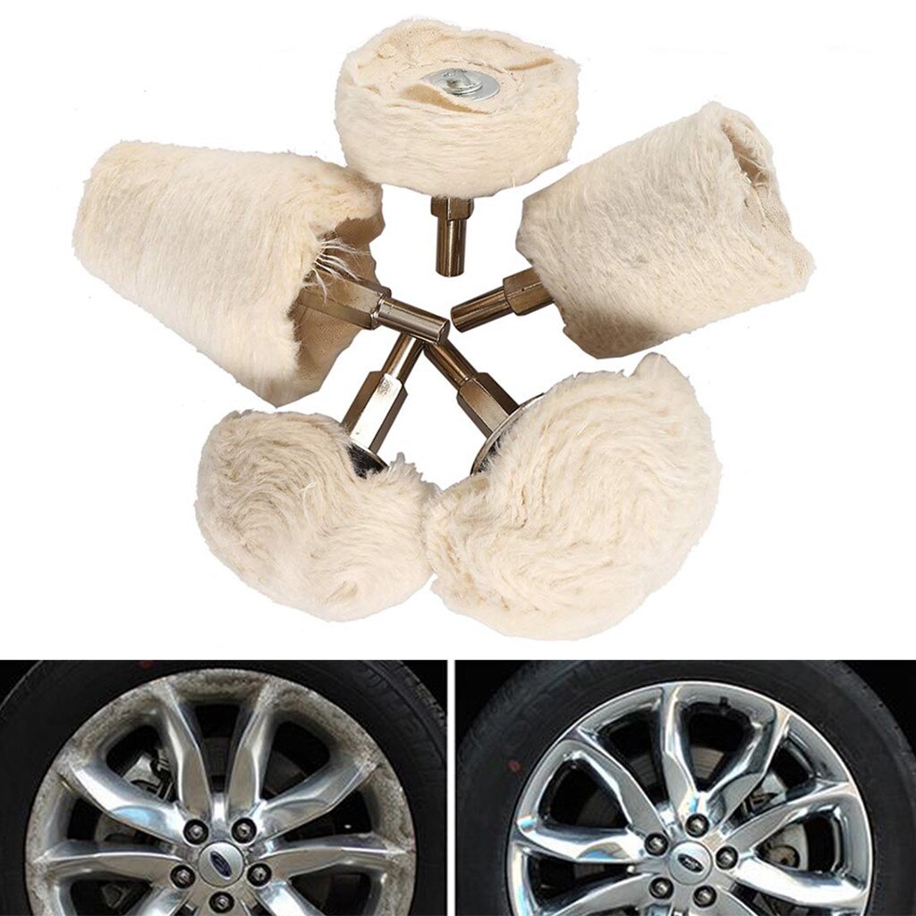 Universal 5PCS Polishing Disc For Polisher And Electric Screwdriver For Wheel Polishing Car Painting Care Tool 1205#30