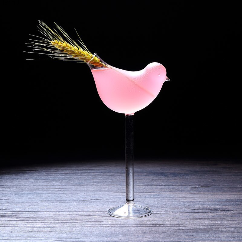 Ins Creatieve Vogel Moleculaire Gerookte Cocktail Glasdrinkbeker Bar Disco Nachtclub Party Diy Versieren Champagne Fluiten Grappige Wijn Cup