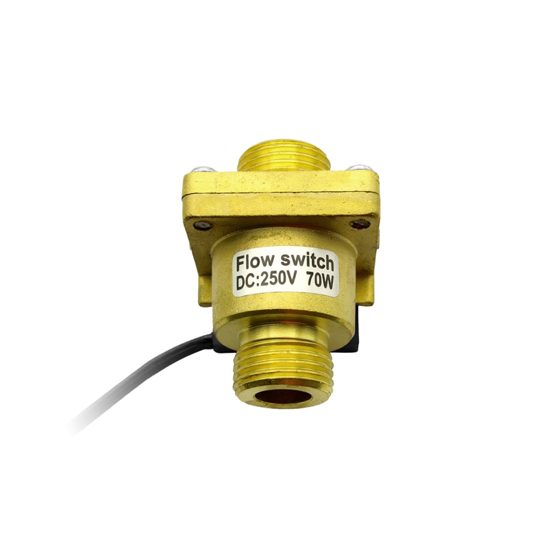 DN15 Messing G 1/2 "Diameter Water Flow Sensor 3.5-30L/min Flow Bereik voor Hydraulische ingenieur Liquid Flow Switch SEN-DB15