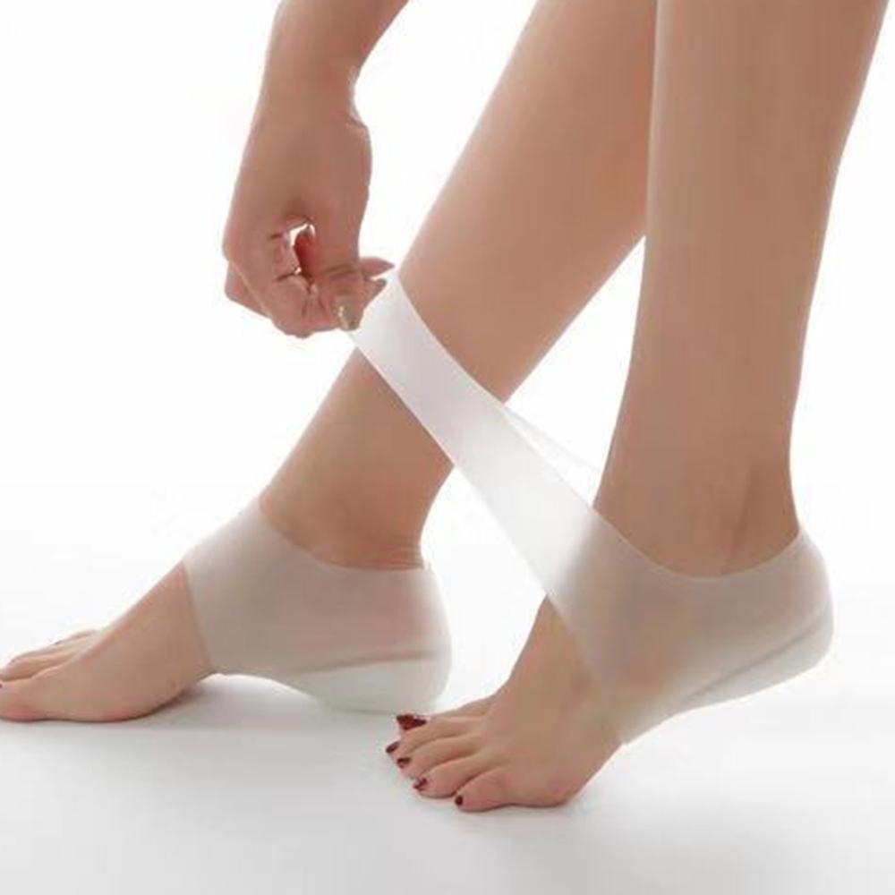 2.5cm beskyttere lindre plantar smerte fottøy tilbehør øke forhøyet innersåle hæler usynlig høyde løfte sokker pads: Wb