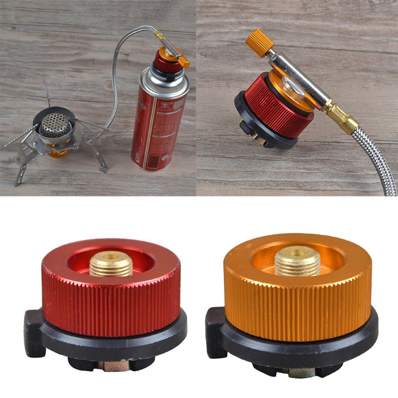 Campingmoon Tragbarer Herd-Propangas-Adapter - Kleiner Gas-Tank-Adapter Mit EN417 Ventilausgang für Outdoor-Camping