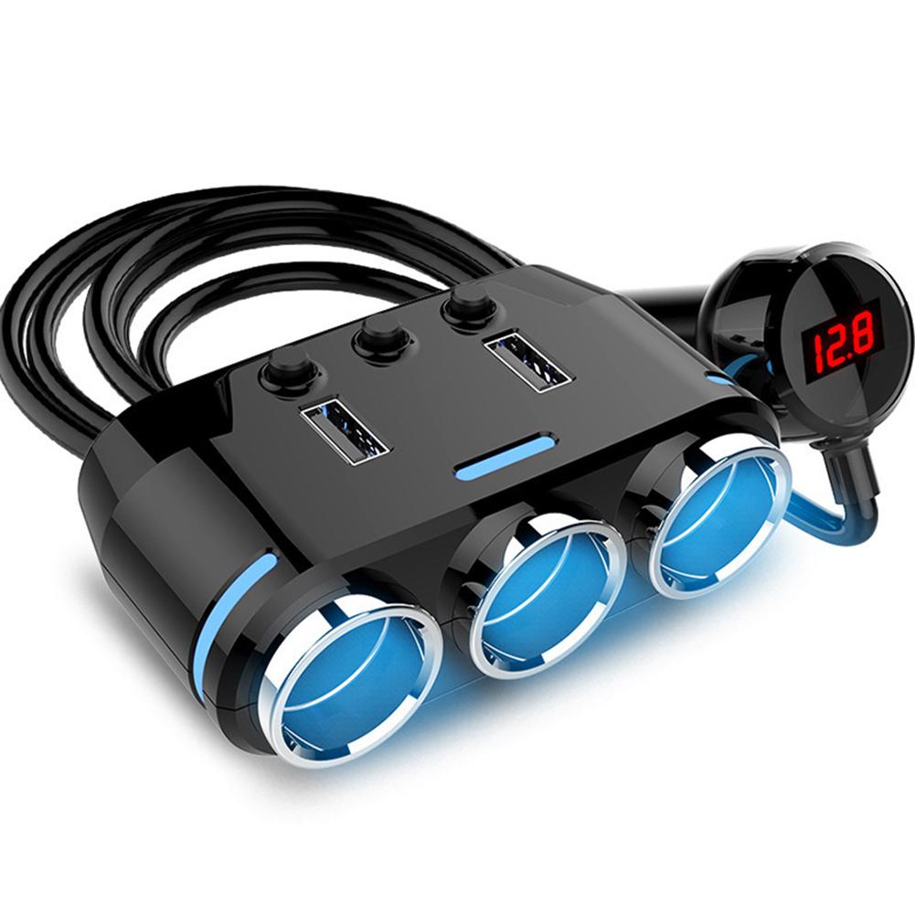 12v-24v universele auto sigarettenaansteker aansluitingen dubbele usb telefoon oplader adapter detectie auto elektronica accessoires