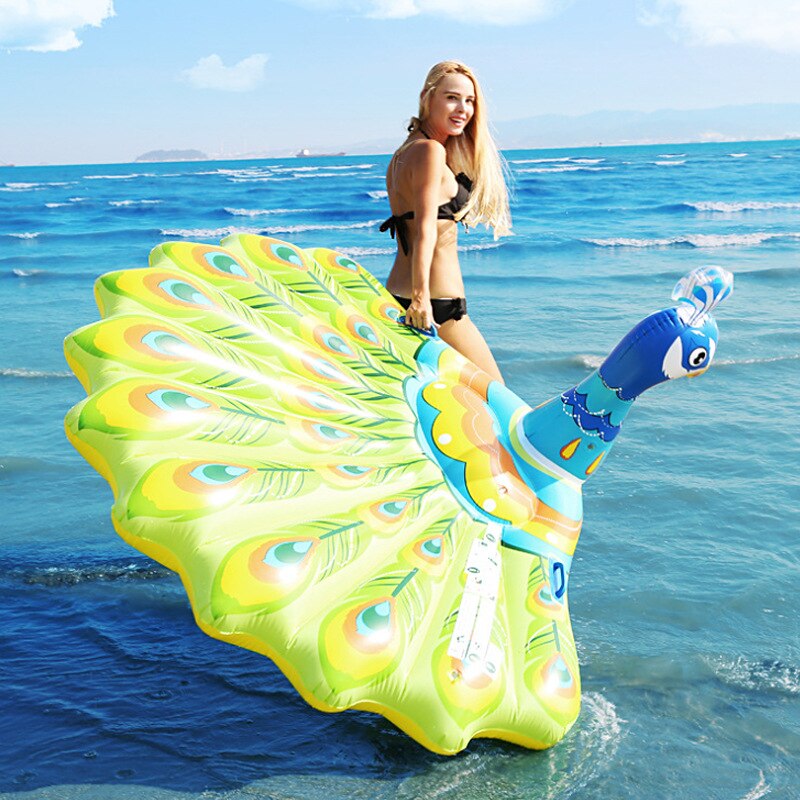 Inflatable Water Mount Adult Water Entertainment Float Peacock Mount Float: Default Title