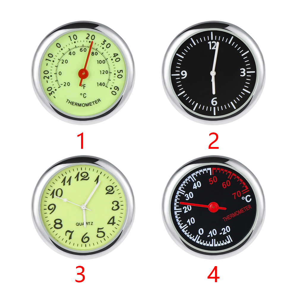 Auto Digitale Thermometer/Klok Lichtgevende Horloge Quartz Klok Interieur Thermometer