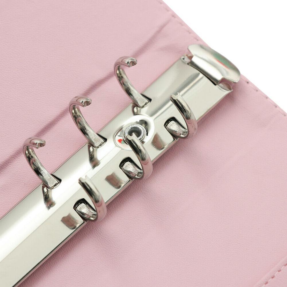 A5/6 Macaron Losbladige Hand Boek Ringband Notebook Pu Leuke Wekelijkse Maandelijkse Briefpapier Dagboek Notebook Multifunctionele pla X6t8