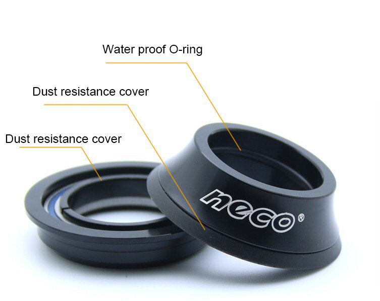 Neco bike Headset 44 44MM ZS44 28.6 30 1 1/8 Semi-Integrated Threadless H146 Retainers Fixed Gear Road Bike Headset MTB