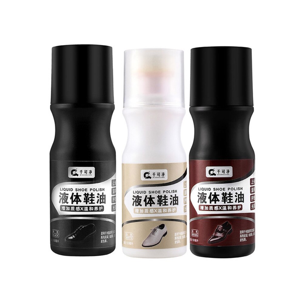 Leather Shoes Clening Liquid Shoe Polish Leather Maintenance Oil Polisher Cleaning Tool for Shoe Refurbished Changing Care Agent