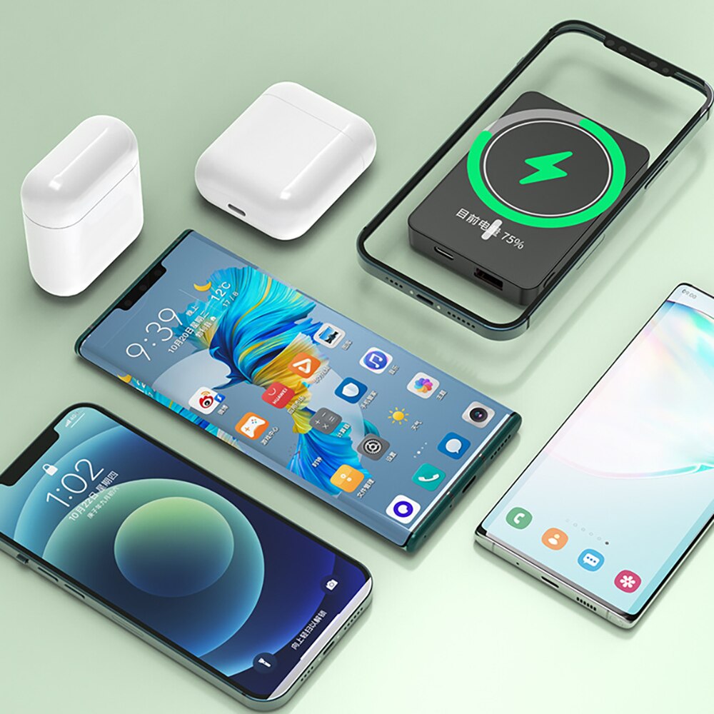 Magsafe magnetic wireless power bank 15W two-way fast charging power bank