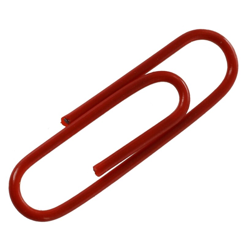 100 stk papirclips hæftefiler parentes multi 0.8 cm 2.8 cm farvede