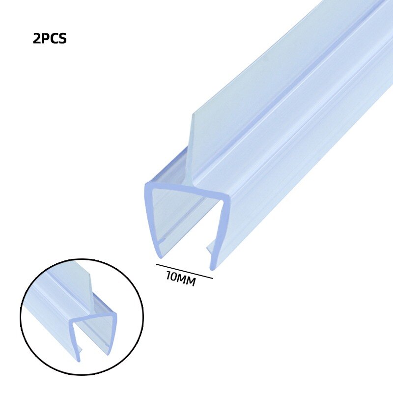 2PCS Glass Thickness 4-6mm Seal Ring Strip For Shower Bathroom Screen Door Weatherstrip Window Glass Fixture Daily Tools
