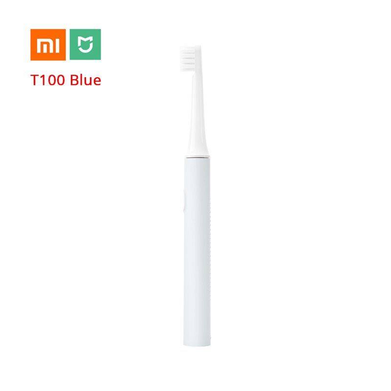 Cepillo de dientes eléctrico ultrasónico Xiaomi Mijia T100 y cabezales de repuesto para cepillo de dientes con limpieza profunda para adultos: Blue