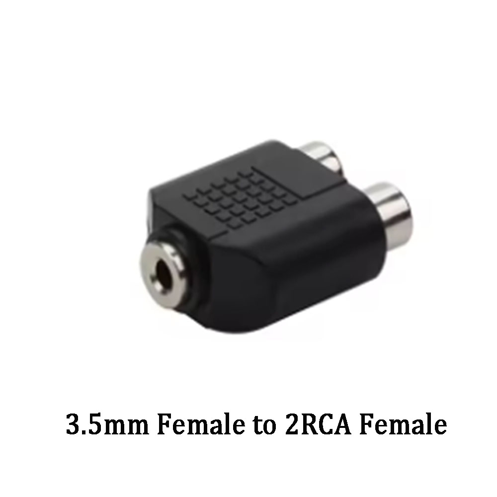 RCA-Kabel, 3,5-mm-Klinkenstecker, Stereo-Audiokabel auf 2 RCA-Buchse, Buchse auf Stecker auf Kopfhörer, AUX-Y-Adapter für DVD-Verstärker: MULTI