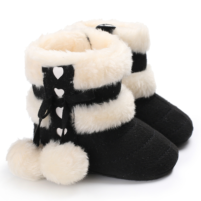 Winter Snowboots Voor Pasgeboren Baby Meisjes Booties Warm Houden Pluche Binnenkant Anti-Slip Baby Baby Peuter Cute Soft bodem Schoenen Ugg: 2 / 13-18 months