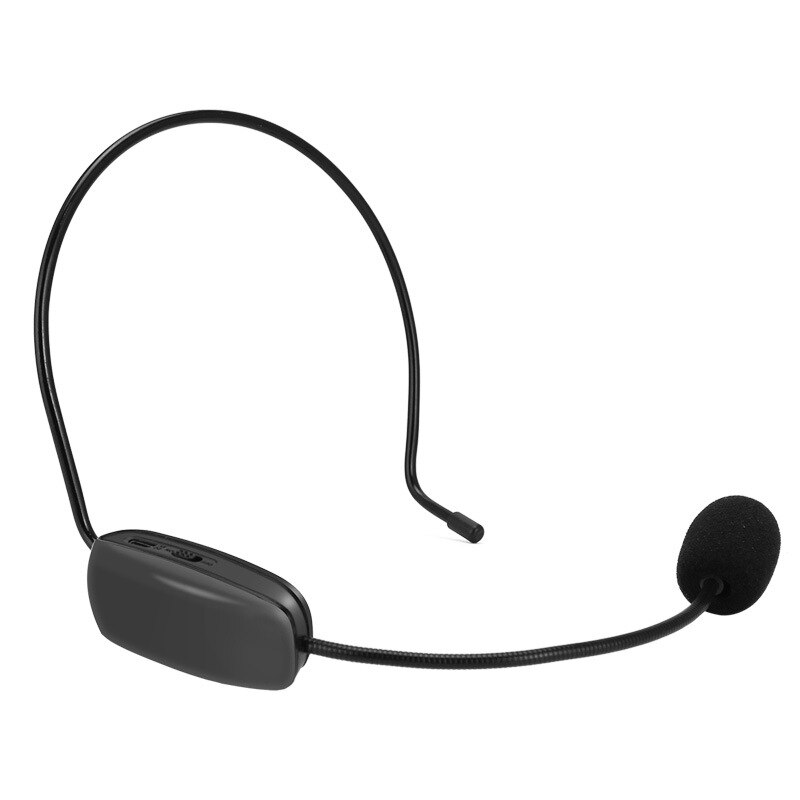 Portable Fm Wireless Microphone Headset Head-Mounted Megaphone Radio Mic for Loudspeaker for Teaching Tour Guide Meeting Lecture