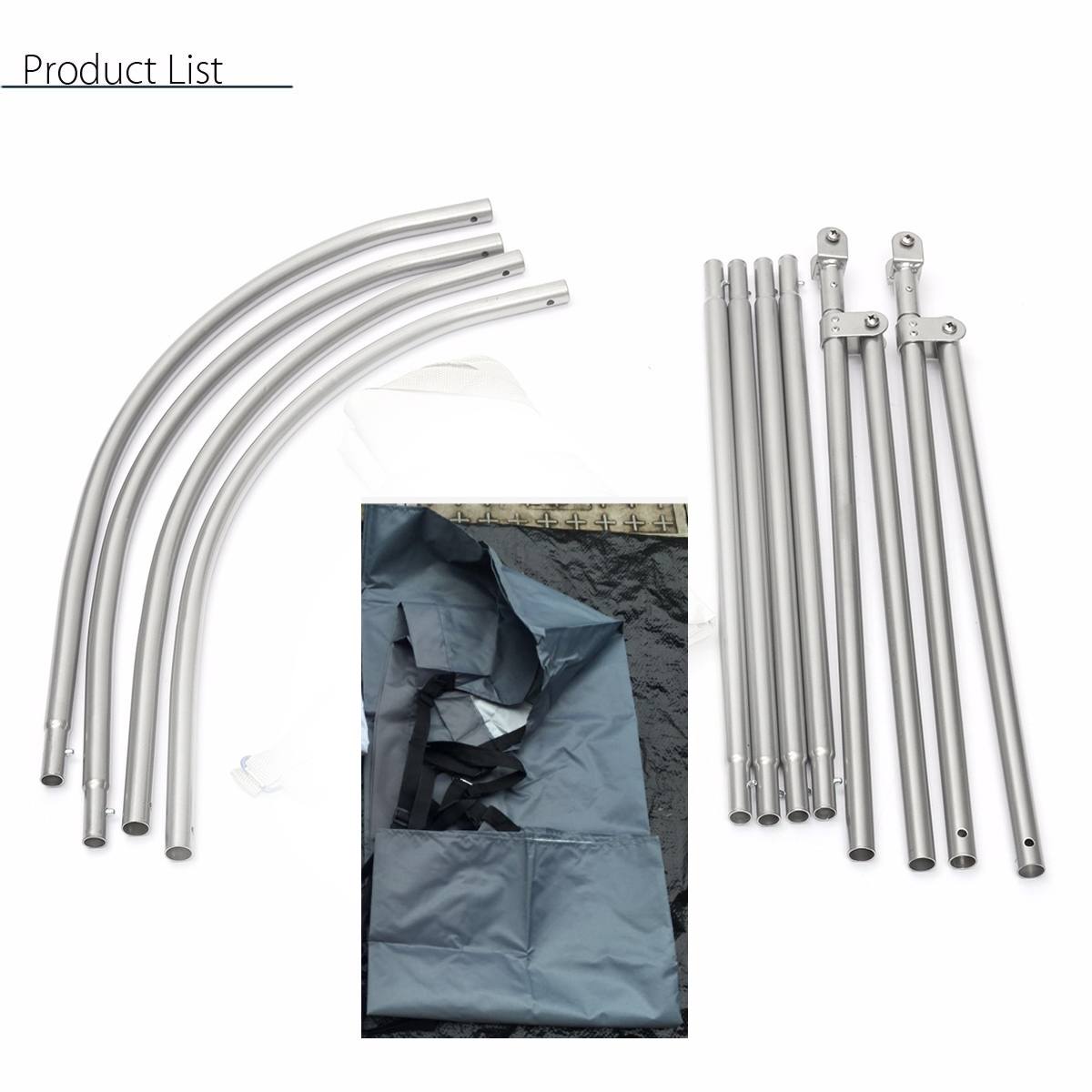 Abri soleil voilier bateau gonflable couverture supérieure auvent abat-jour Tube métallique auvent bateaux à rames tente ombre pluie surf Kayak Kit