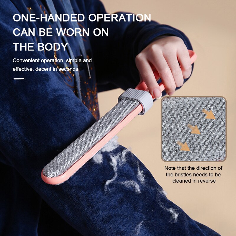 Reusable Double-sided Hair Removal Brush Electrostatic Sticky Hair Artifact Cleaning Brush Cat Dog Shaving Pet Cleaning Supplies