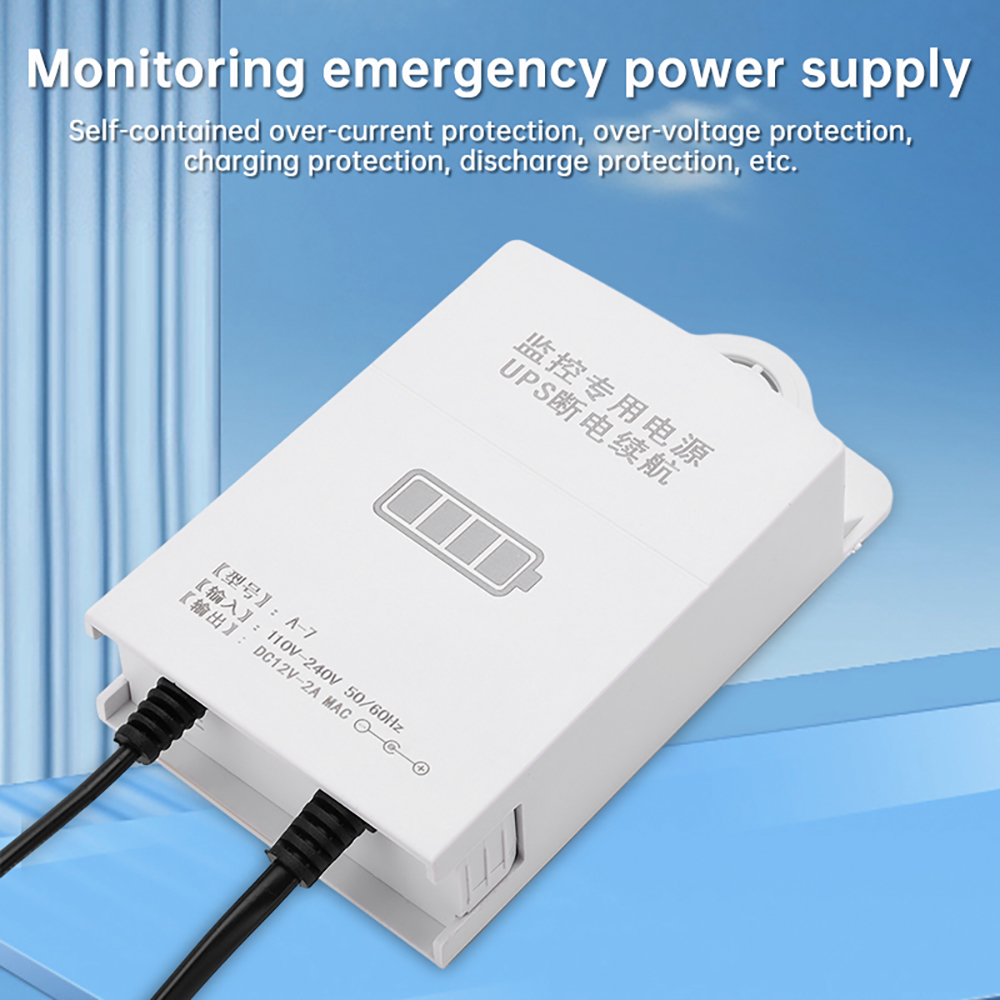 AC110V 220V Uninterruptible Power Supply 1800mAh DC 12V Output Emergency Power Supply for Router Surveillance Equipment