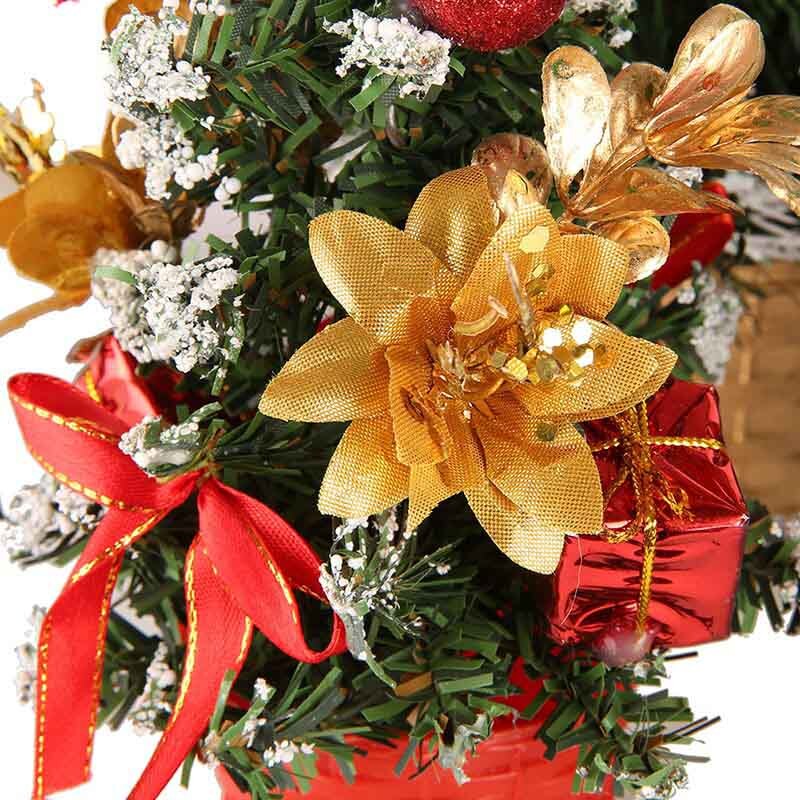 Mini Christmas Tree Xmas Artificial Tabletop Decorations Festival Miniature Tree Home Room Desktop Ornaments Children .