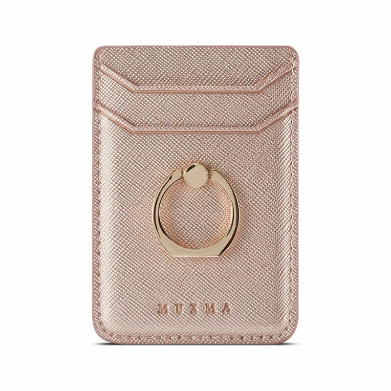 Marmurowe naklejki na telefon kieszonkowy uchwyt na telefon iPhone 12 12 Pro Redmi Note 9 Pro portfel ID naklejka moda damska Fundas: Rose Gold