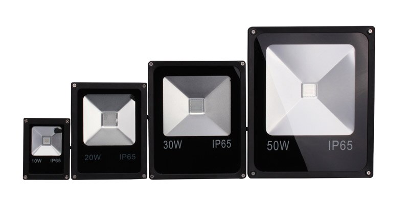 10w 20w 30w 50w led schijnwerper rood/groen/blauw/geel led schijnwerper  ac85-265v buiten led landschapsverlichting lamp