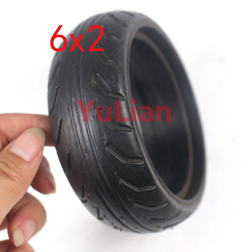 6x2 tire electric scooter 6 inch 6x2 solid tire non pneumatic tire explosion proof not afraid of tire burst