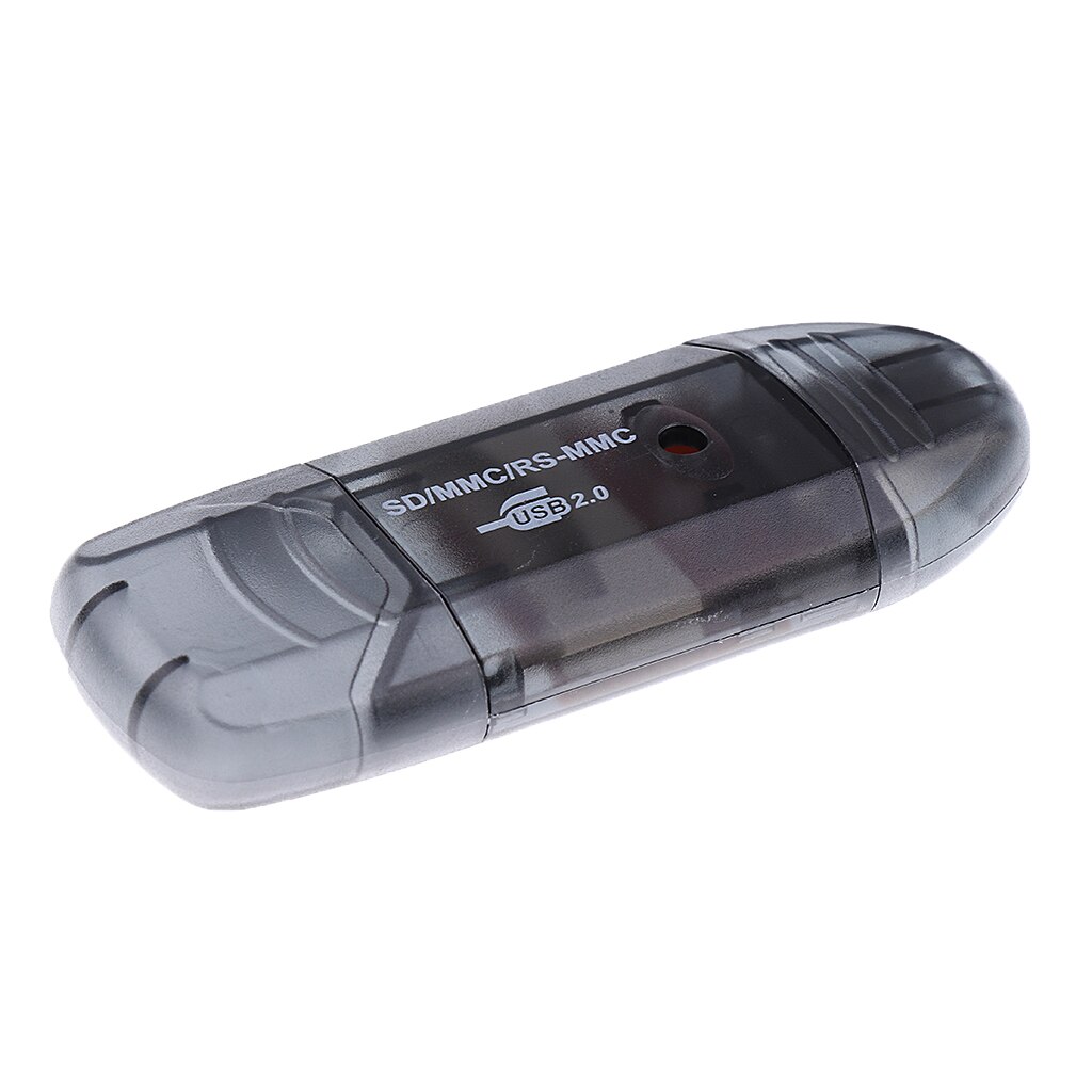 Usb 2.0- minneskortläsare-adapter för sd sdhc tf-kort-svart