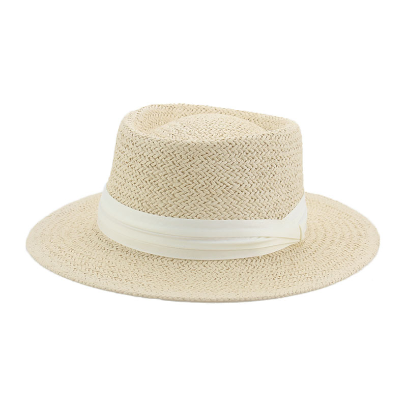 Zomer Vrouwen Hoeden Brede Rand Ronde Top Riem Band Stro Zon Hoeden Kaki Zwarte Zon Bescherming Casual Outdoor Strand Stro zon Hoeden: 10