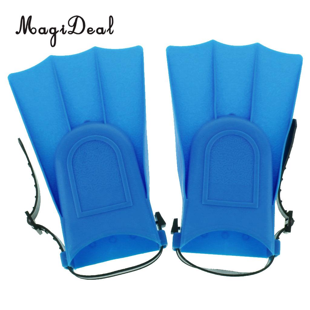 MagiDeal Adults Adjustable Flippers Fins Swimming Diving Learning Tools S/M/L/XL for Swimming Snorkeling Diving Fins Children: S Blue