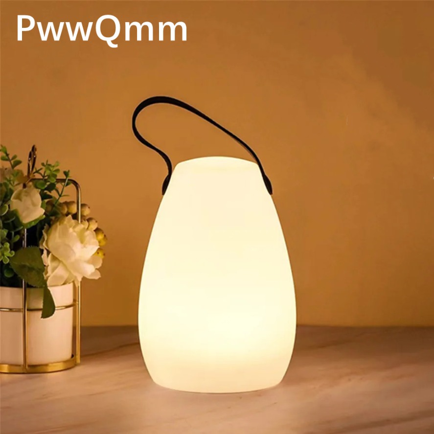 Tuya-Controle Remoto Inteligente RGB LED Table Lamp, impermeável, sem fio, carregamento USB, Camping ao ar livre, Decoração portátil, 16 cores