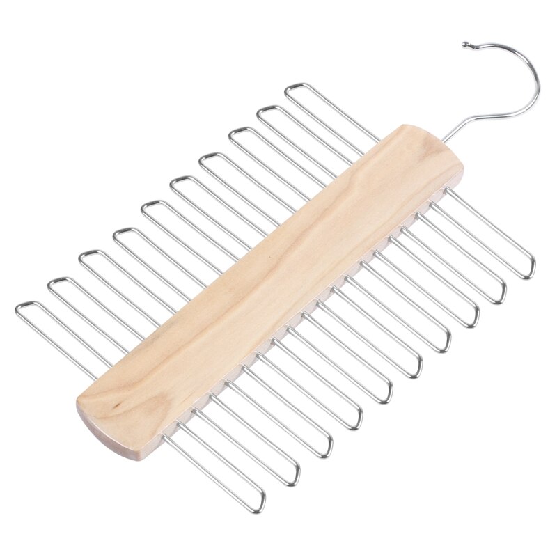 Butik 20 bar træ slips bøjle - tørklæder & bælte rack organizer
