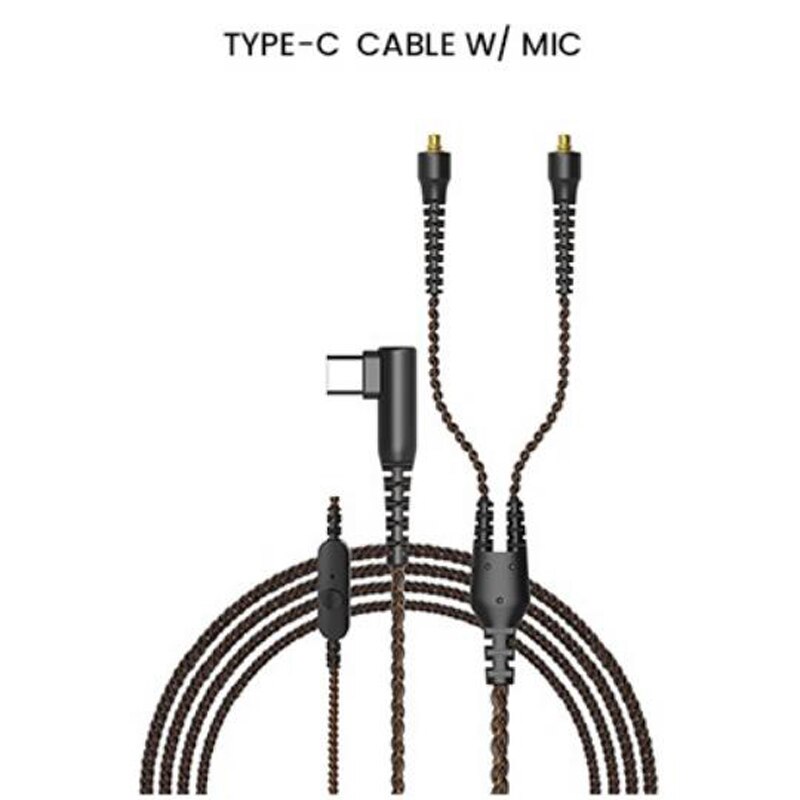 Plextone DX6 Lösen Sport Kopfhörer Kombinierbar Bluetooth 5,0 3,5mm HIFI Stereo Bass kopfhörer TYP C Verdrahtet Ohrhörer MMCX Kabel: MMCX type c cable