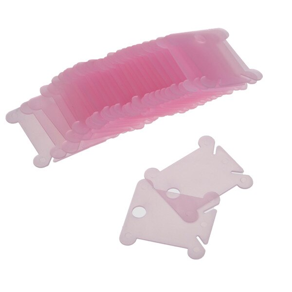 Oneroom 100 Pcs Plastic Draad Klossen Voor Borduurgaren Craft Opslag Houder Board Kaart Kleur Willekeurige