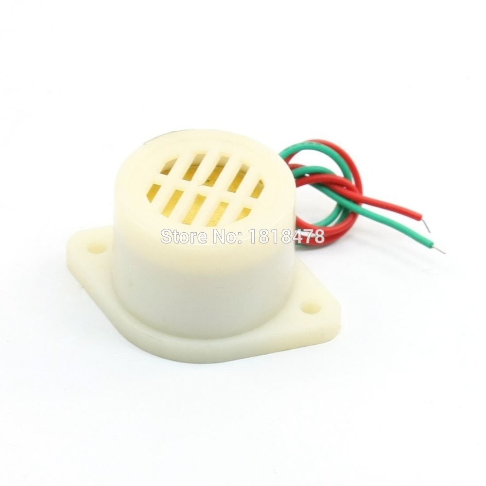 Zumbador electrónico de sonido continuo, LZQ-2725 DC 6-24V, 2 cables, 110dB