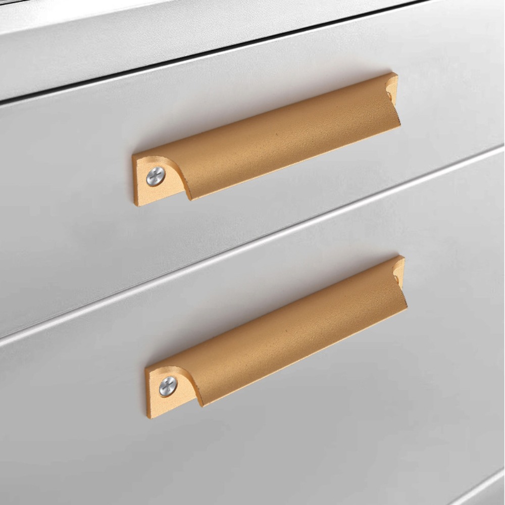 90/120Mm Aluminium Deurklink Push-Pull Ponsen Gaten Zichtbaar Handvat Openslaande Raam Schuifraam Handvat Hardware
