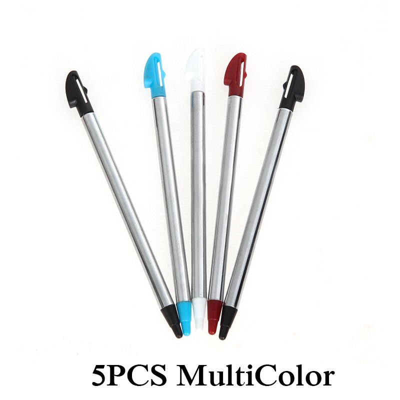 2-12PCS Plastic/Metal Touch Screen Stylus Pen Video Games Control Touch Pen for Nintendo 3DS N3DS XL LL Game Accessories: 5PCS MultiColor