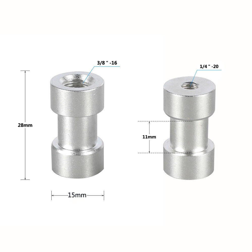 HDRIG 1/4" 3/8" Thread Screw Adapter Bolt Mixture Set for DSLR Camera Cage Rig Accessories Assembly (20pcs)