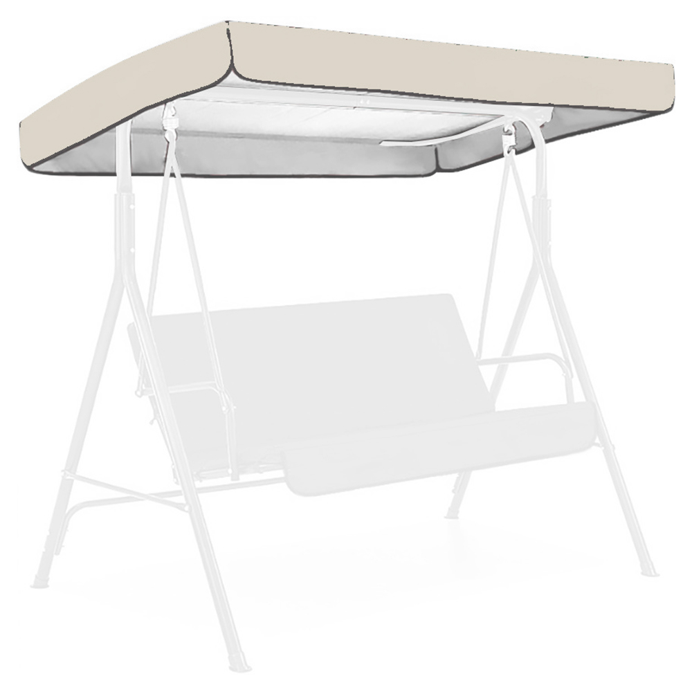 Swing Cover Waterproof Replacement Garden Canopy Top Bench Sun Protection Outdoor UV Protection Awning Sunshade Only Shelter: Burgundy