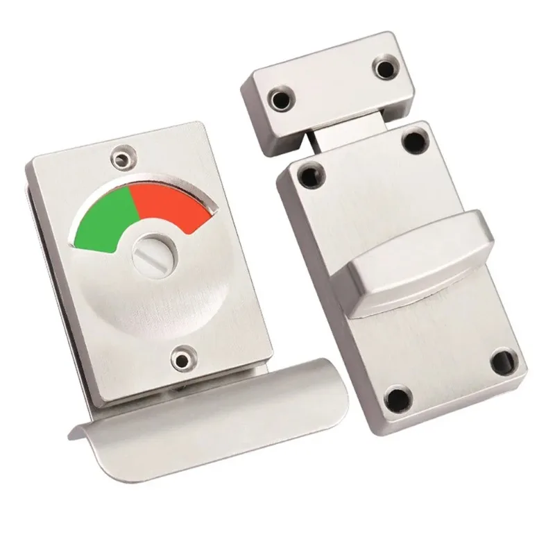 Scheidingsdeurslot aluminium badkamer met rood groen indicatorslot voor openbaar toilet nachtschoot kantoor kleedkamer