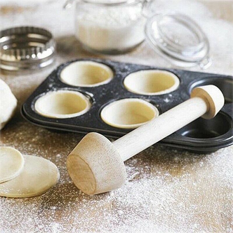 Moule pour tarte aux œufs Double face en bois, moule de cuisson pour pâtisserie