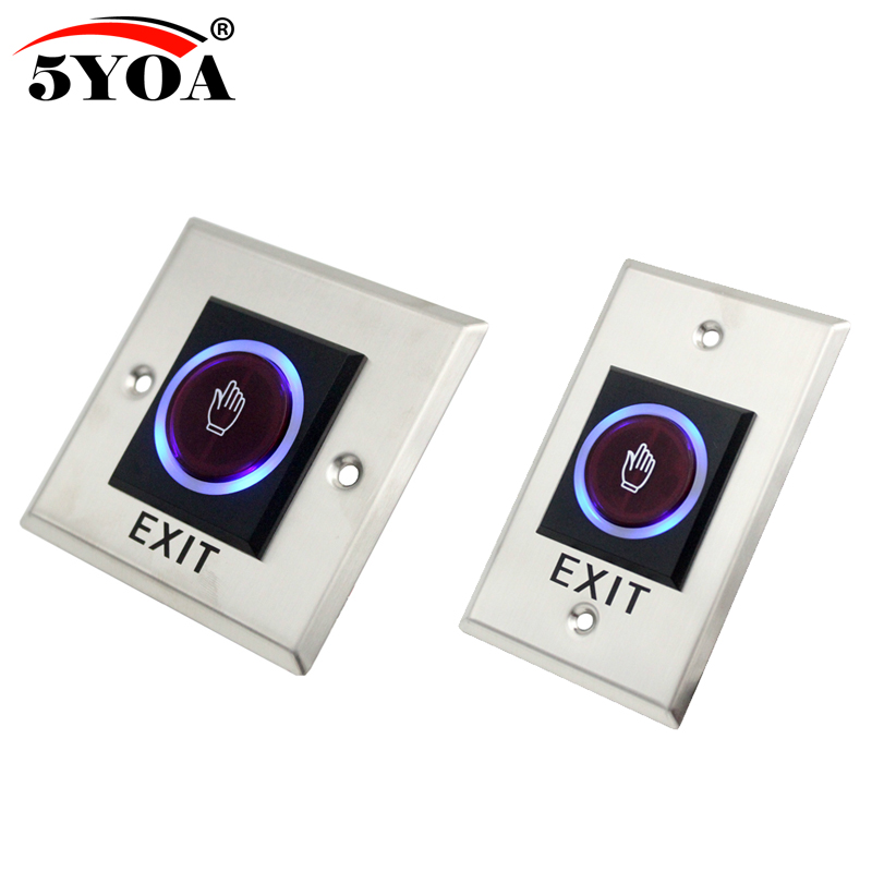 Infrared Sensor Switch No Touch Contactless Switches Door Release Exit Button with LED Indication