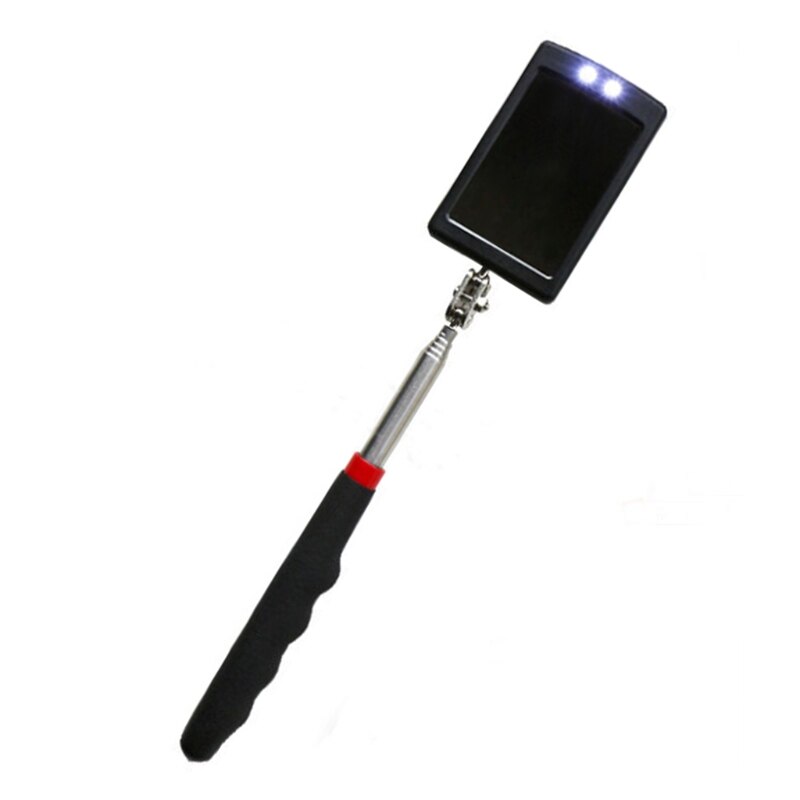 Extendable Inspection Mirror ， LED Lamp Endoscope，360° Rotation， Retractable Lighted Tool for Mechanic, Home Inspector, F7QB