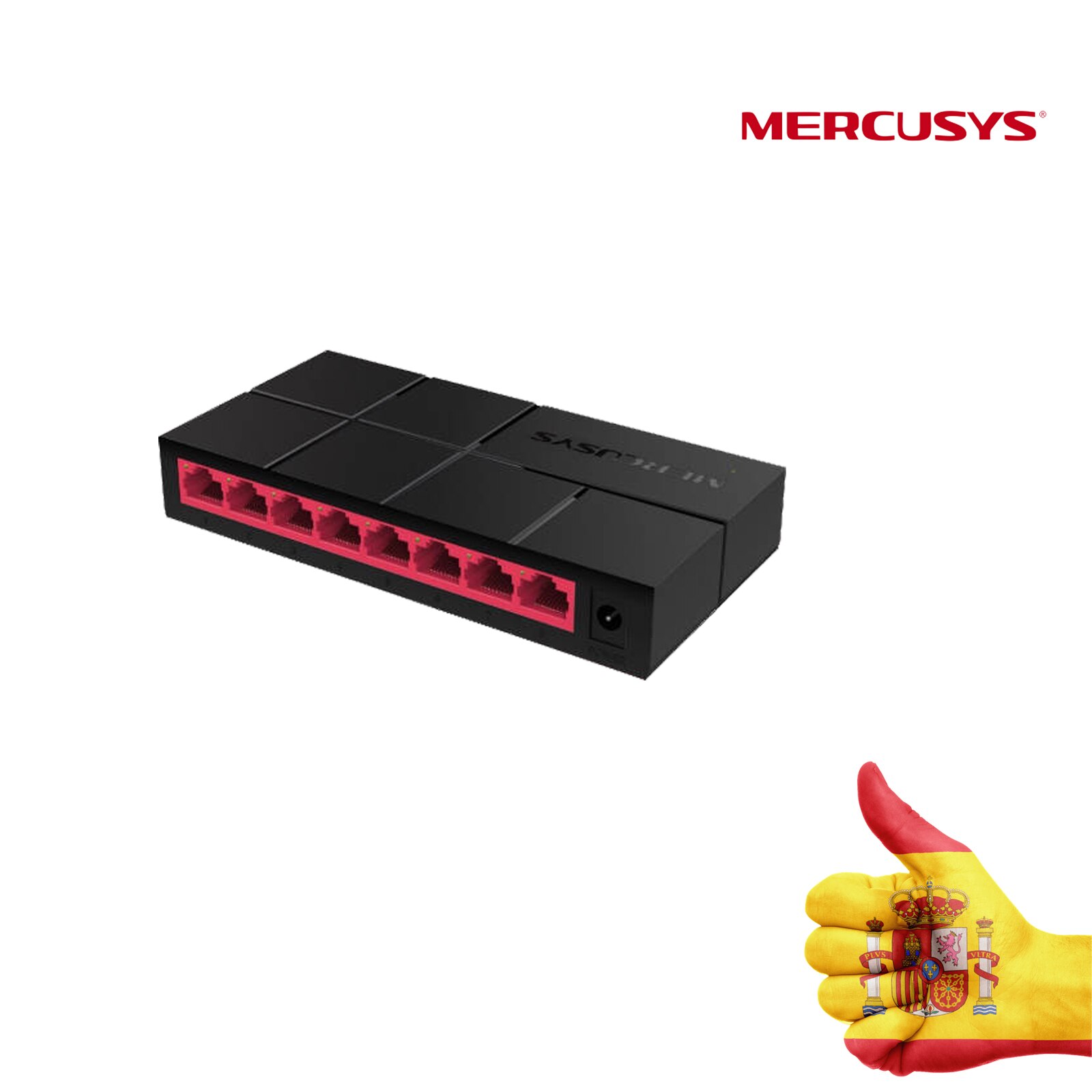 MERCUSYS MS108G 8-POORT 10/100/1000M acht poorten Ethernet switch