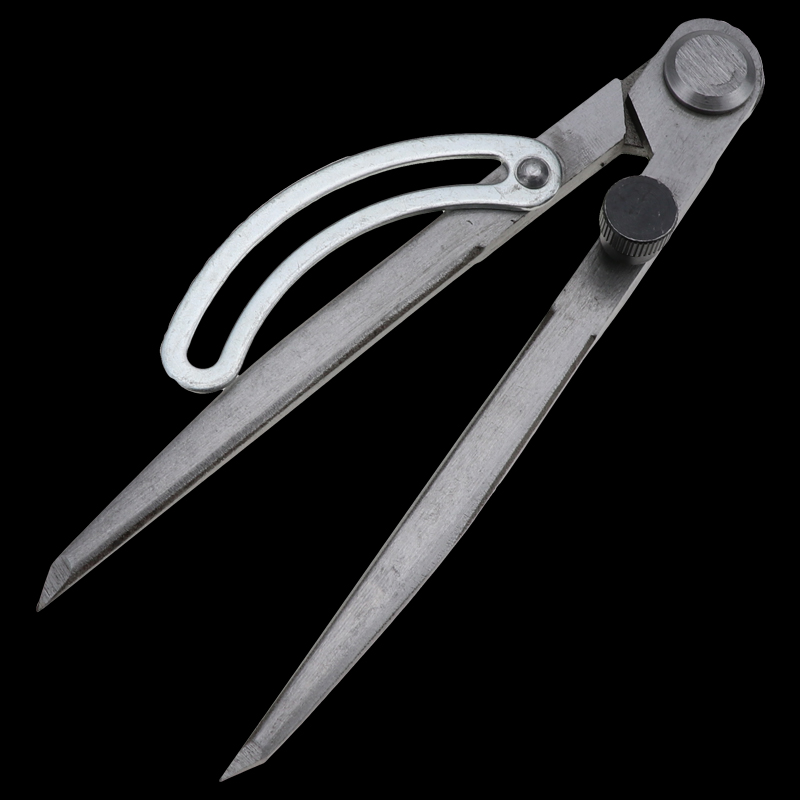 Brújula de espaciado ajustable para manualidades, herramienta giratoria de cuero para manualidades, trazador de bordes DIY, puntada de costura, herramientas de marcado de Metal y cuero