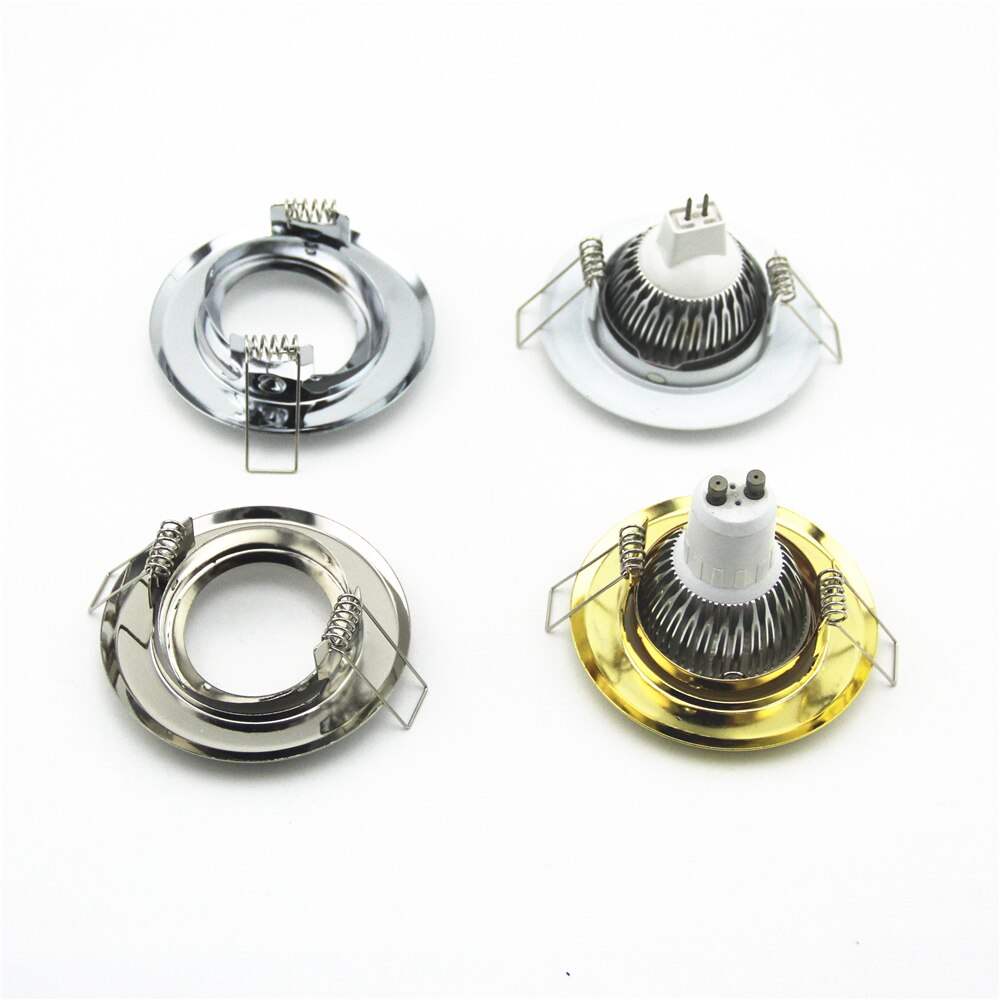 Cheaper Golden Color Recessed Led Ceiling Fittings Led Spotlight Gu10 Mr16 Fixture Fame Trims