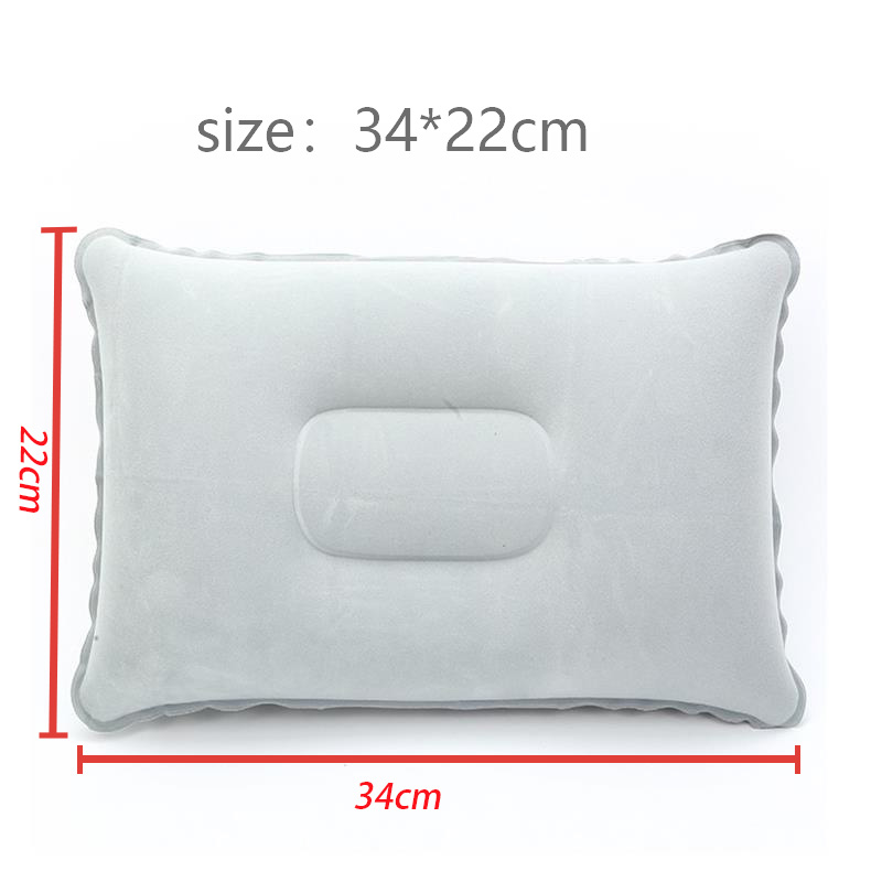 Inflatable Pillow PVC Nylon Sleep Air Pillows Ultralight Home Cushion Camping Travel Hiking Beach Car Plane Head Rest Camp Gears