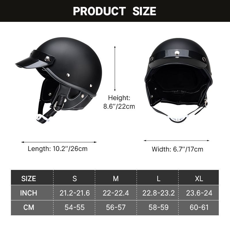 Retro Motorcycle Half Helmet Man Women Casco Moto Motocross Safety Cap Four Seasons Japanese Electric Motorbike Open Face Helmet