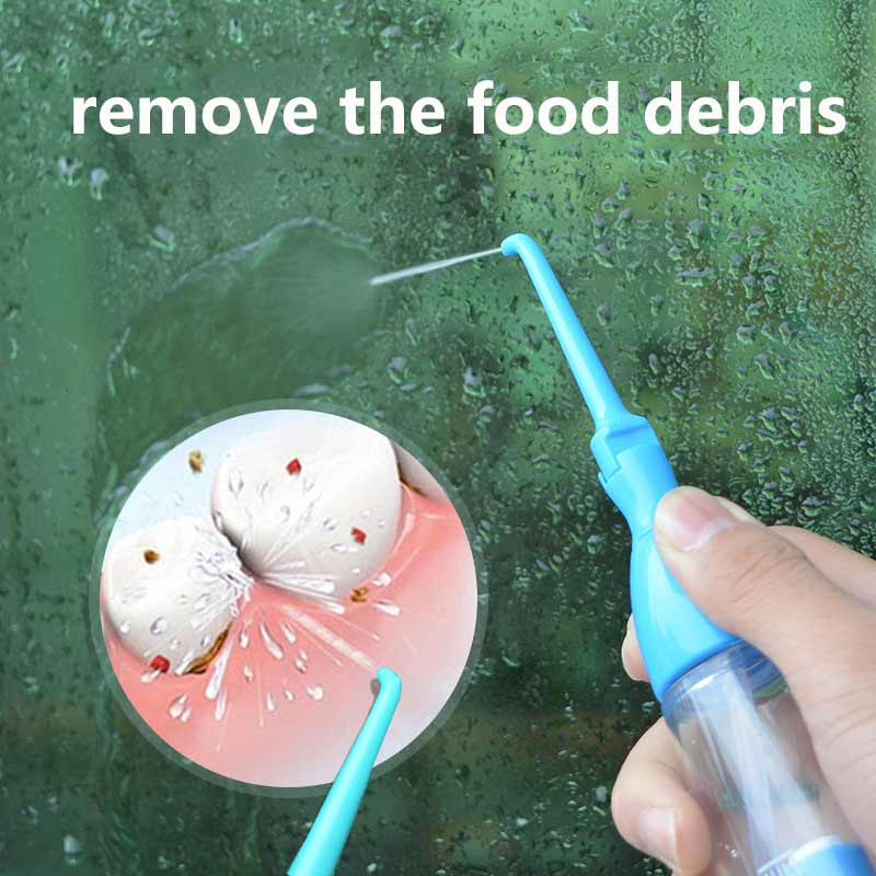 Bærbar oral irrigator rengør munden vask din tand vand vanding manuel vand tandtråd ingen elektricitet abs