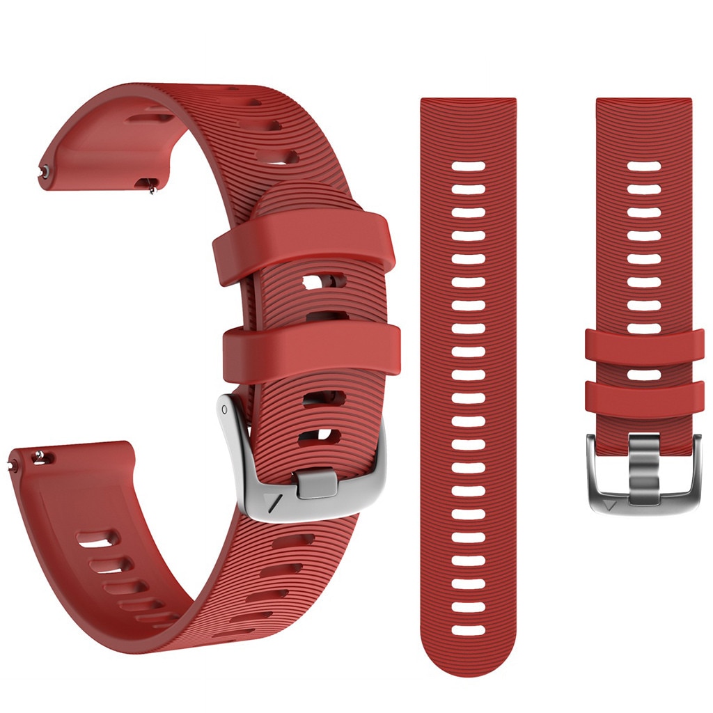 for Garmin Forerunner 245/245M/Vivoactive 3/Vivomove HR Sports Soft Silicone Replacement Watch Band Strap Bracelet Strap 19Nov06