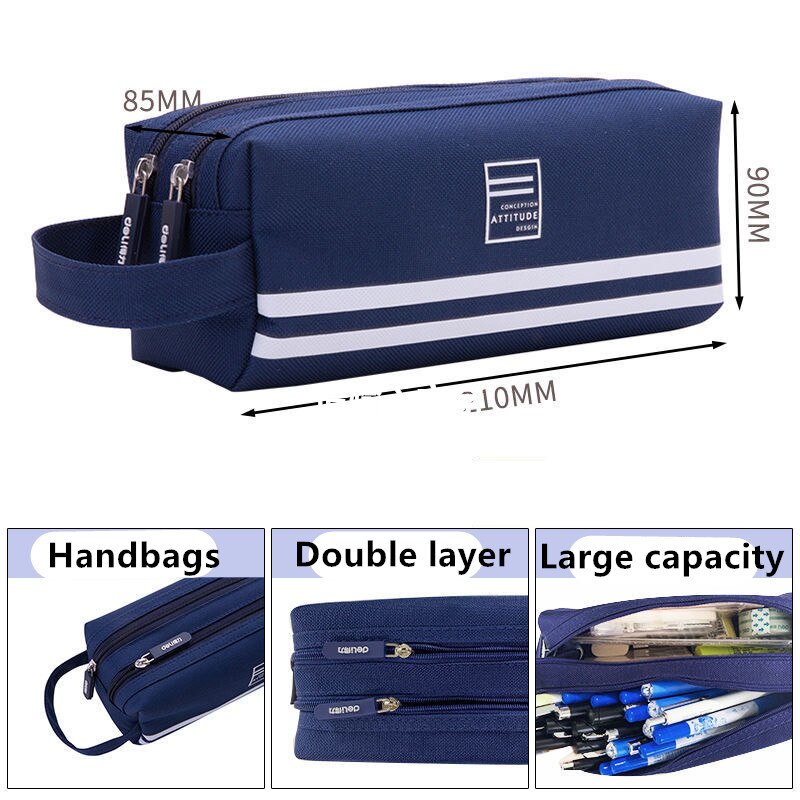 Large Capacity Pencil Case School Students Stationery Pen Storage Bag Supplies Pen Box Pencil Cases Office Stationary Supplies